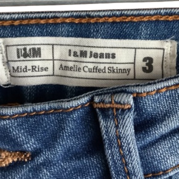 I&M jeans Amelie cuffed skinny size 3 - Picture 3 of 4